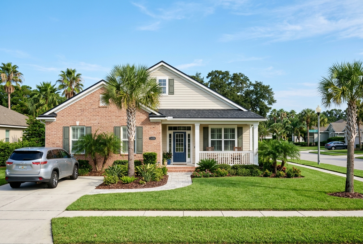 Siding soft wash cleaning in Florida